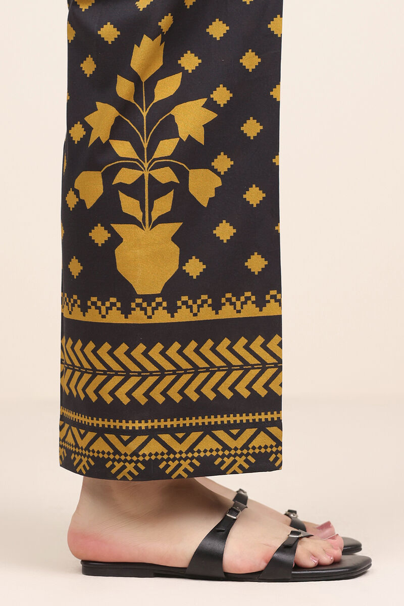 Printed Cambric Straight Pants