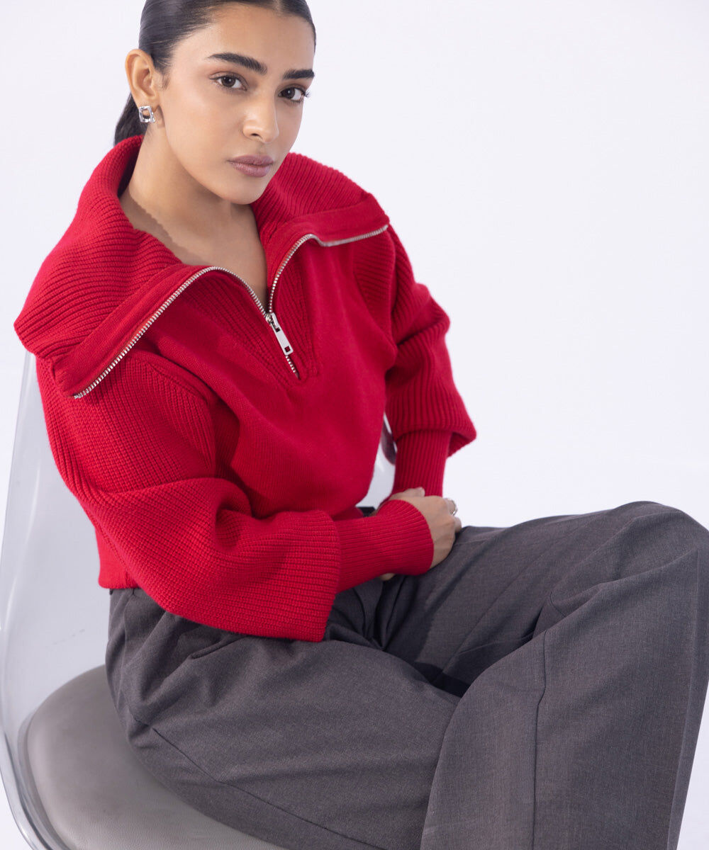 Woman - Grey Tailored Wide Leg Trousers