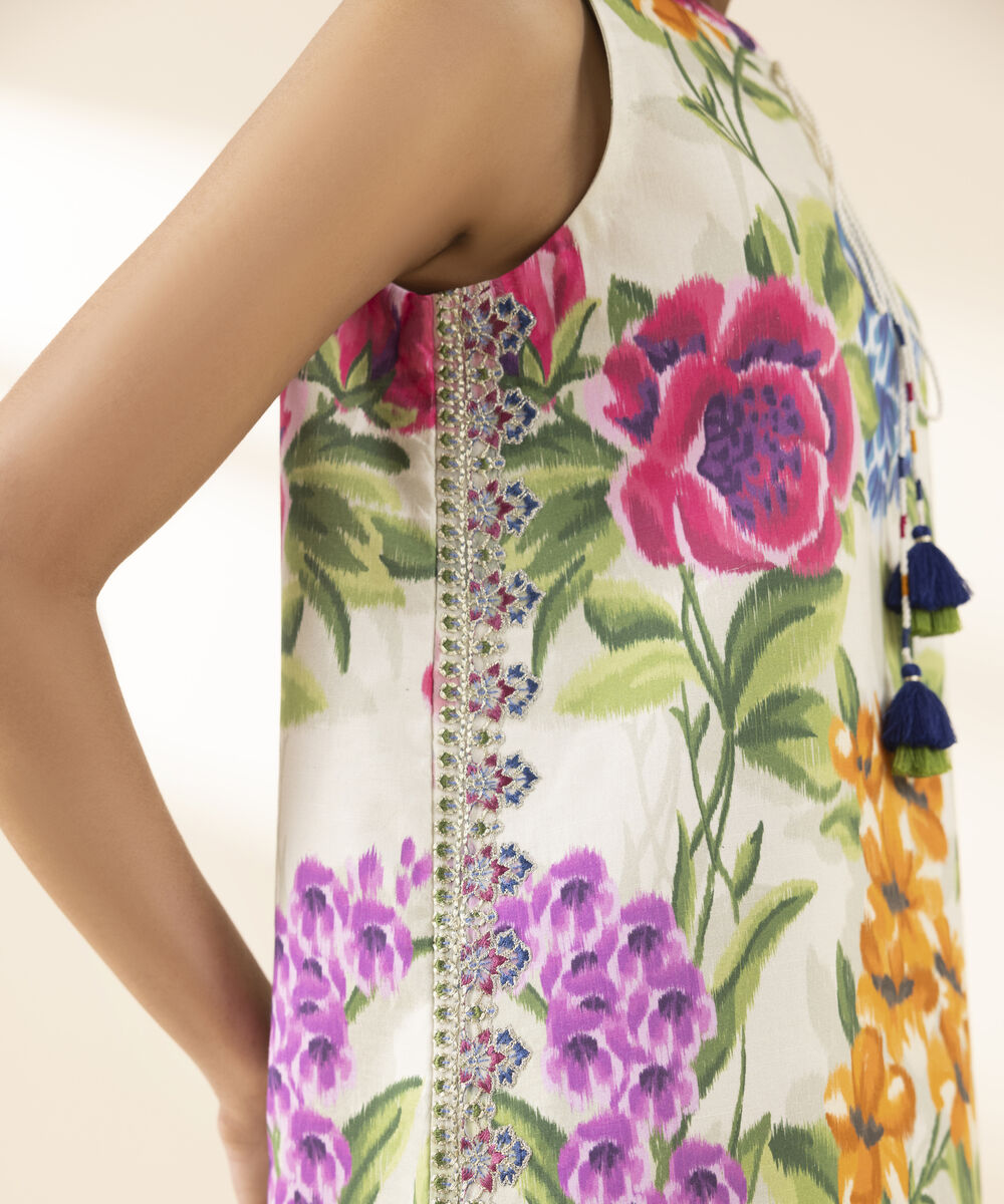 Unstitched Women's Multi Lawn Shirt Trousers