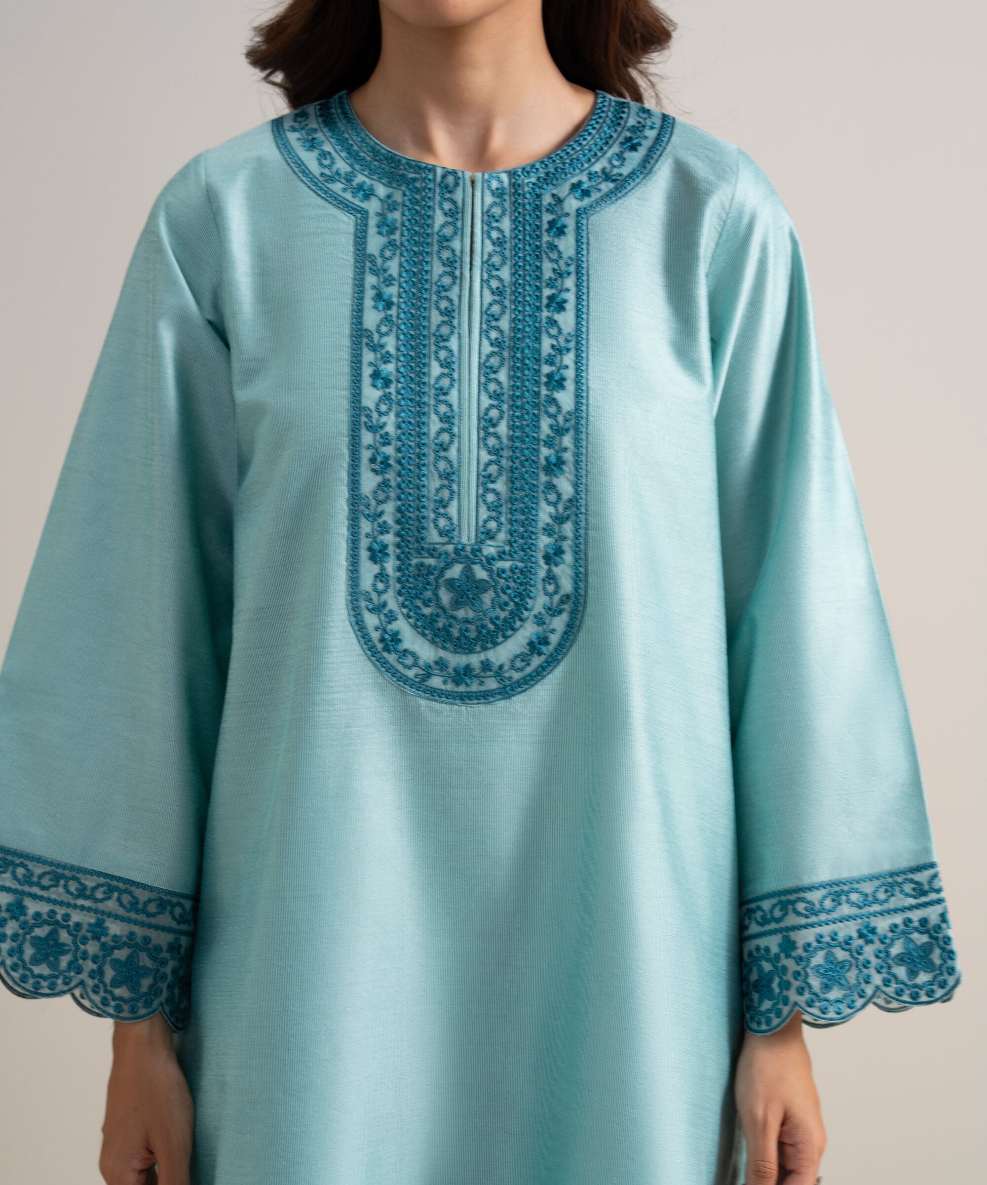 Unstitched Cotton Net Shirt USFLXS25V511