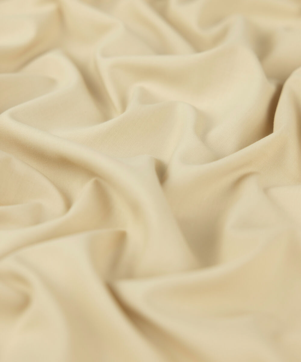 Men Unstitched Wash & Wear Beige Full Suit Fabric