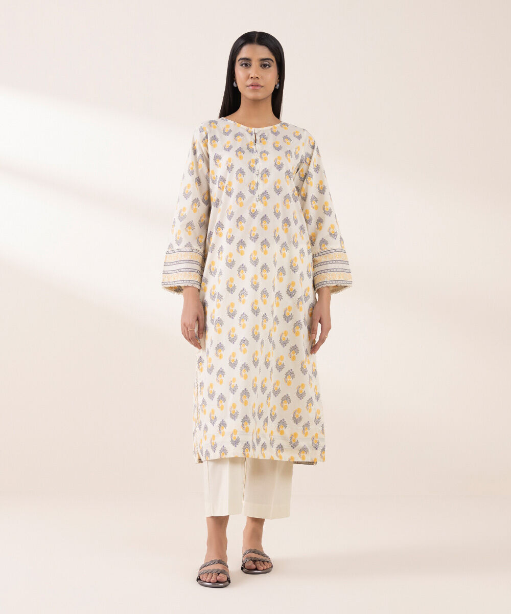 Women's RTW Lawn Multi Printed A-Line Shirt