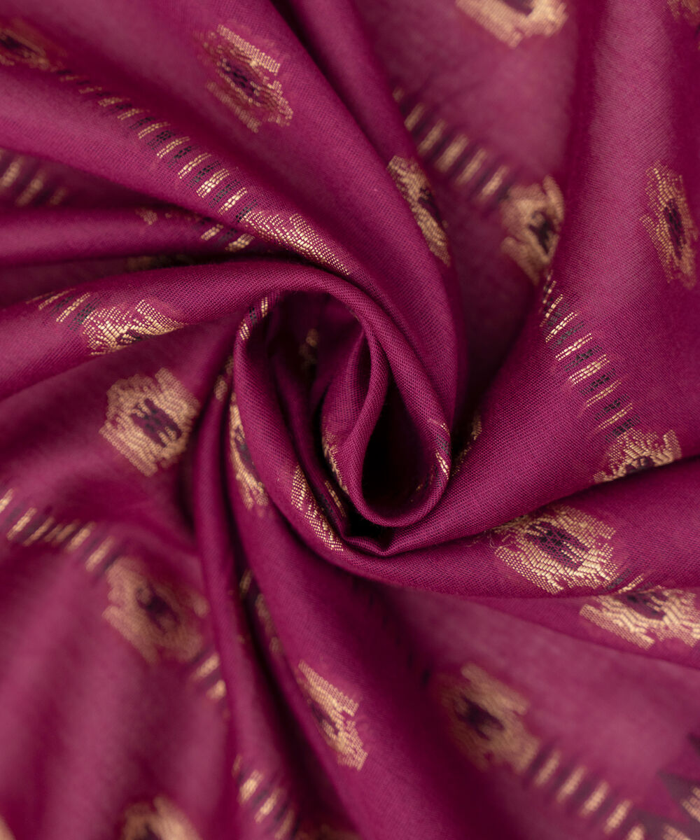 Extra Weft Jacquard Purple Solid Dupatta