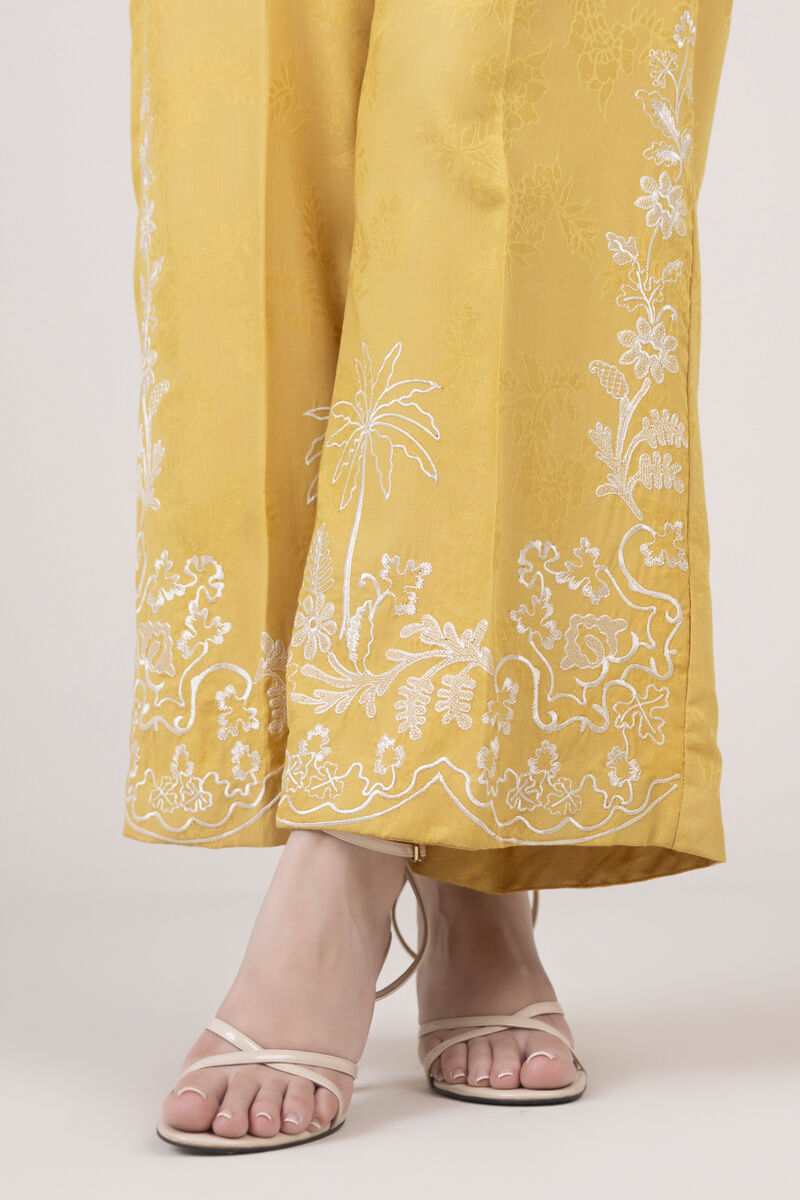 Embroidered Cotton Jacquard Culottes