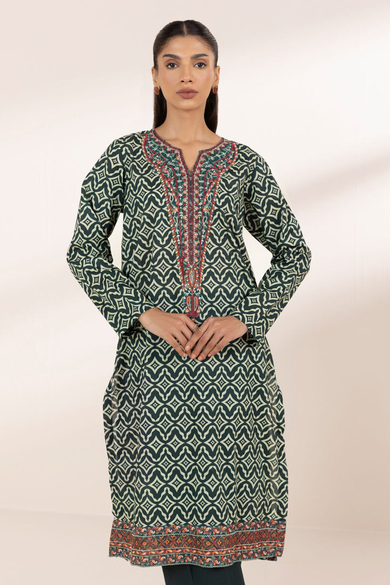 Embroidered Crosshatch Shirt