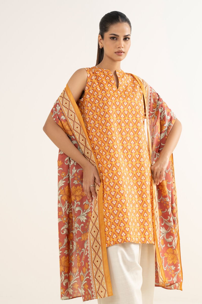 2 Piece - Printed Cotton  Suit