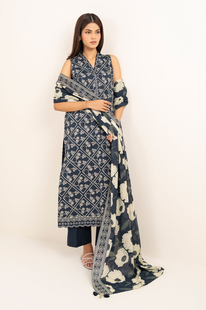 3 Piece - Printed Lawn Suit