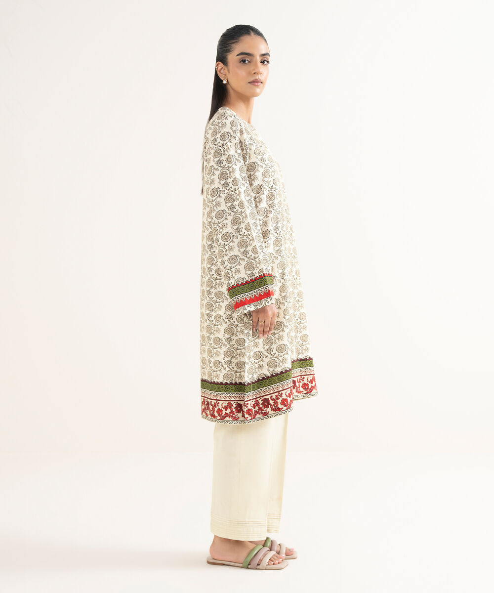 Women's RTW Textured Viscose Printed Straight Multi Shirt