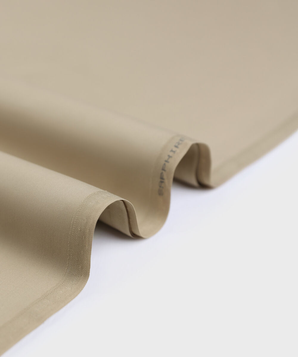 Men Unstitched Viscose Beige Full Suit Fabric