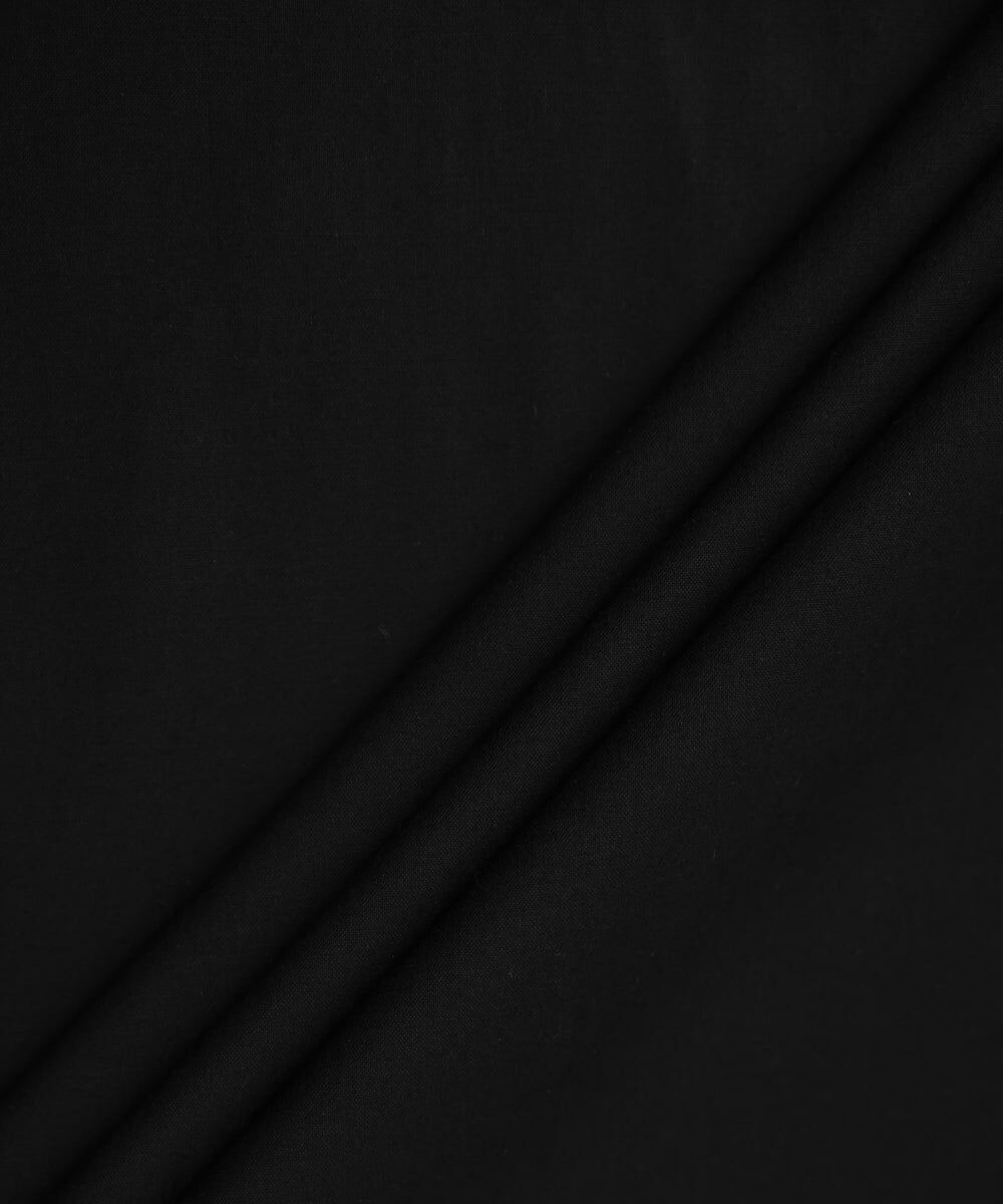 Men's Unstitched Onyx Black Luxury Wool, Wool Full Suit Fabric