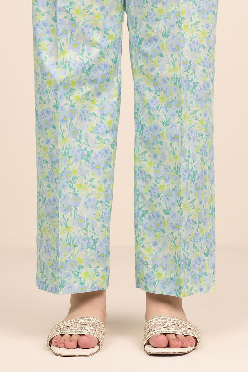 Printed Cambric Straight Pants