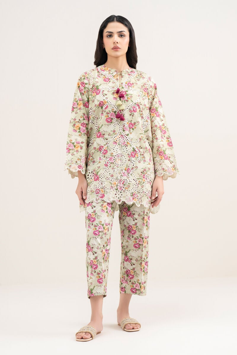 Embroidered Zari Cotton Shirt