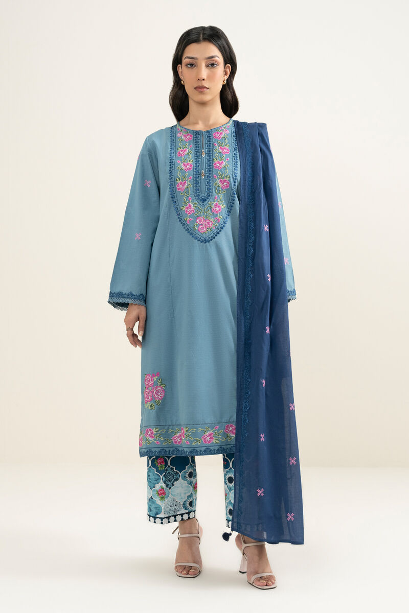 Embroidered Lawn Dupatta