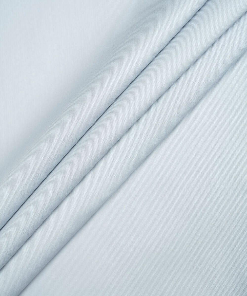 Men's Unstitched Two-Piece Light Grey Cotton Dobby Suit