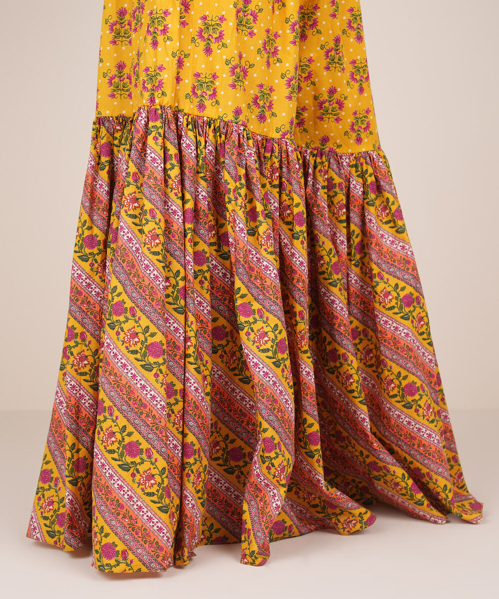 Women's RTW Cambric Multi Printed Gharara