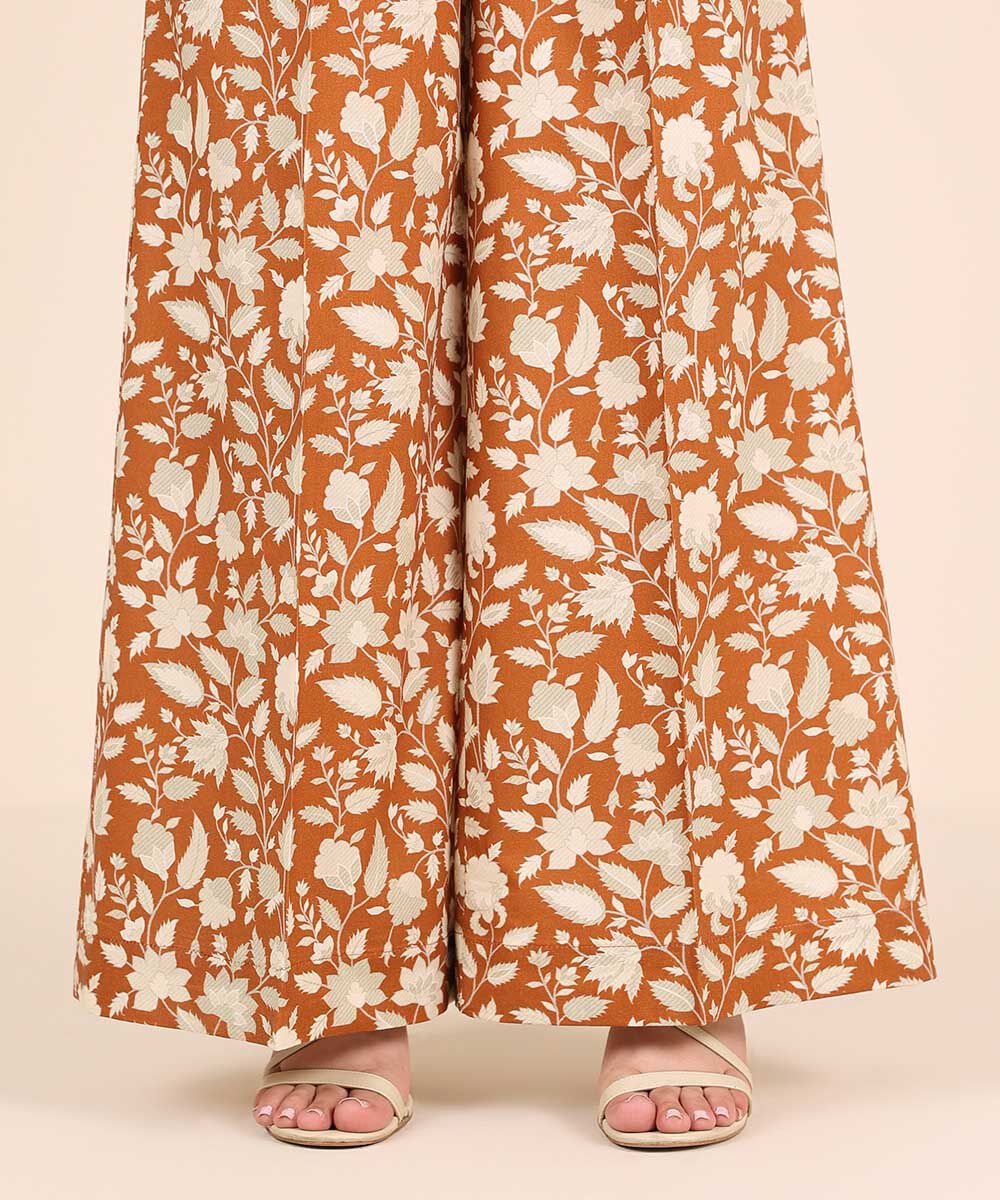 Women's RTW Cambric Multi Printed Flared Pants