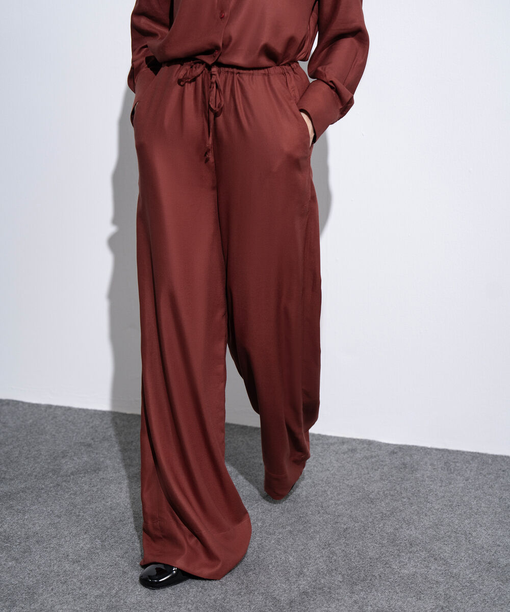 Women's Western Rust Wide Leg Pull-On Trousers