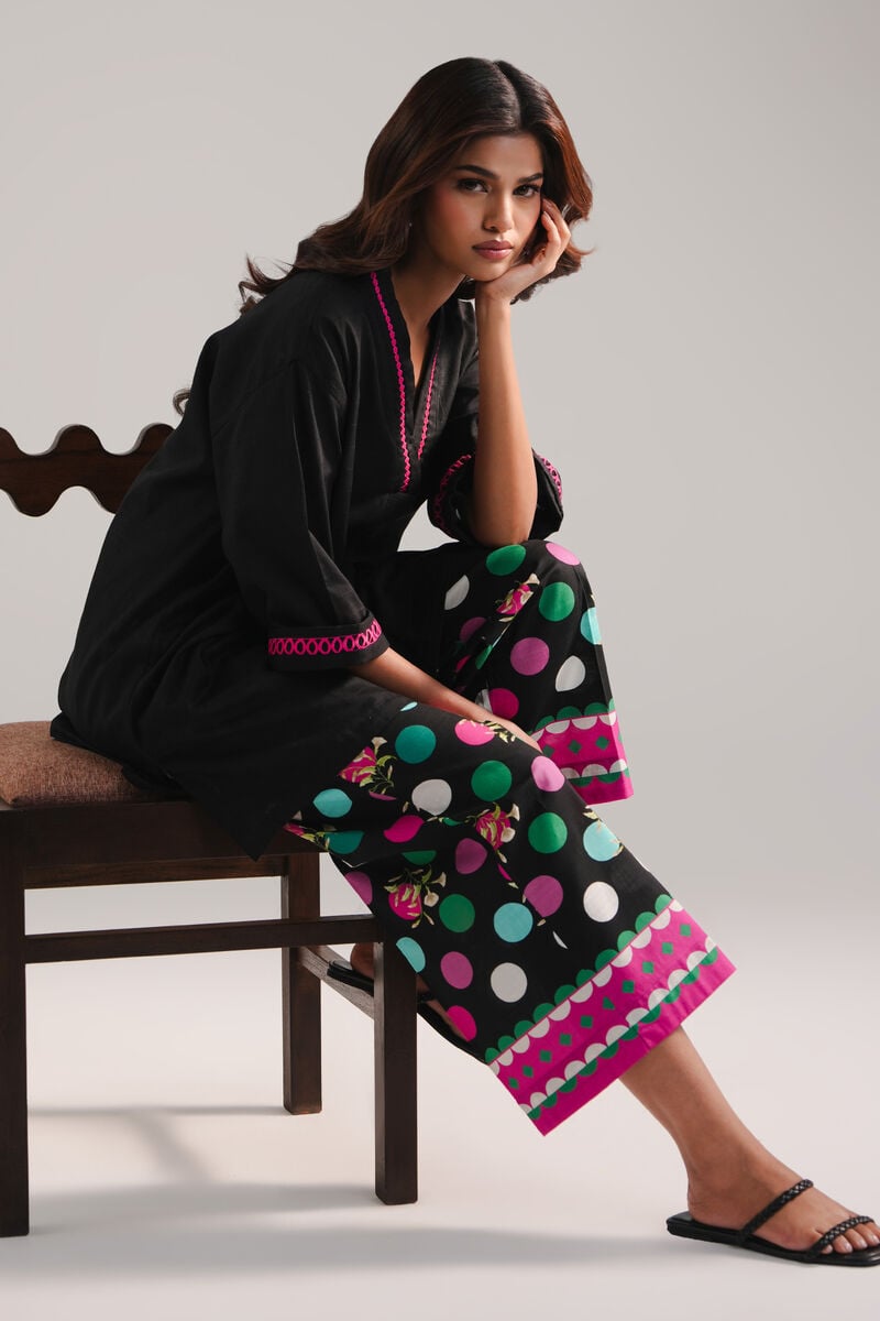 2 Piece - Embroidered Dobby Suit