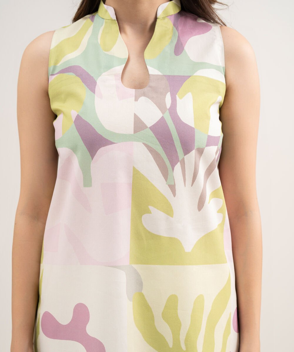 Women's Unstitched Lawn Printed Multi Shirt