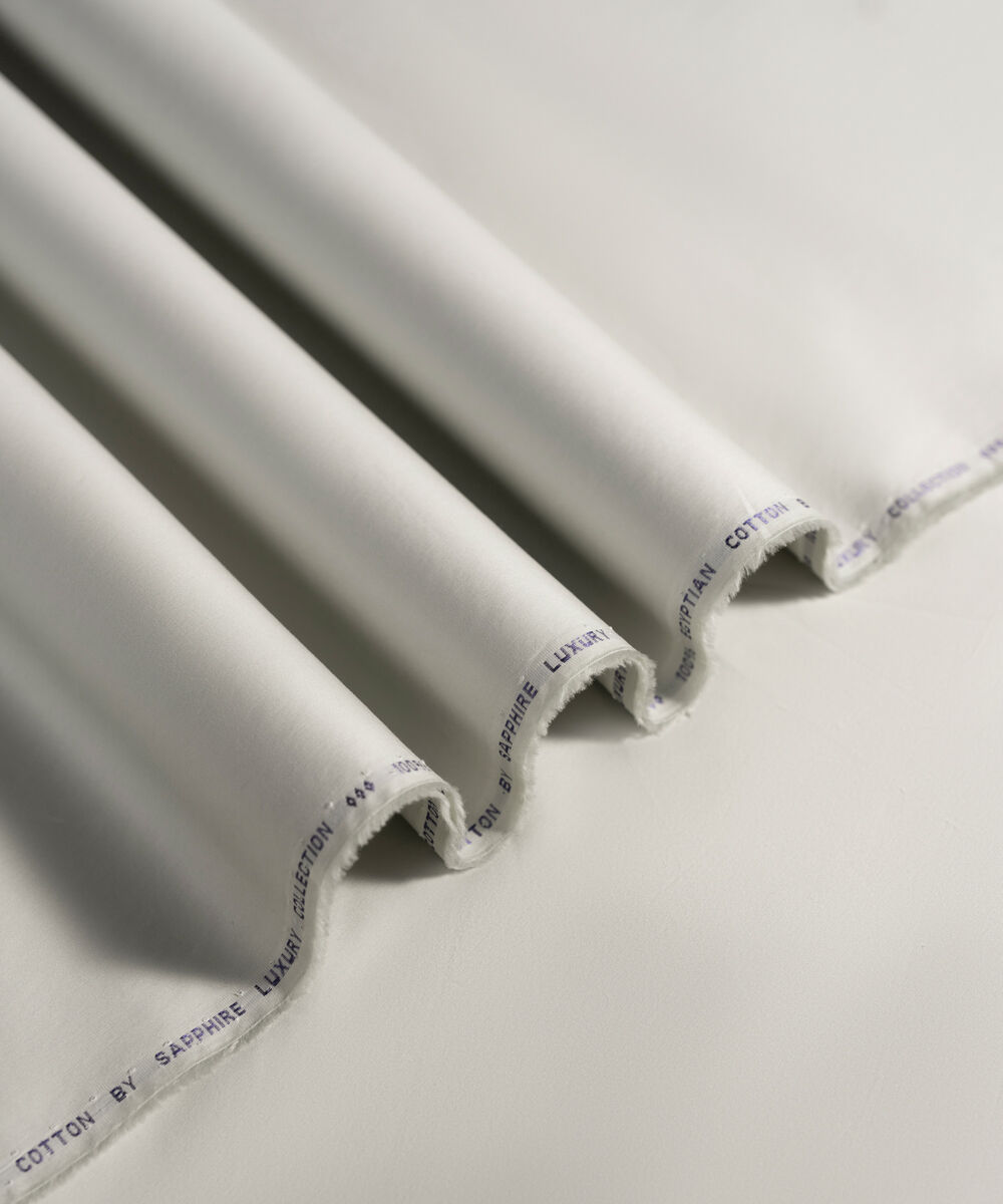 Men's Unstitched 2-Piece Luxury Giza Cotton Light Beige Suit