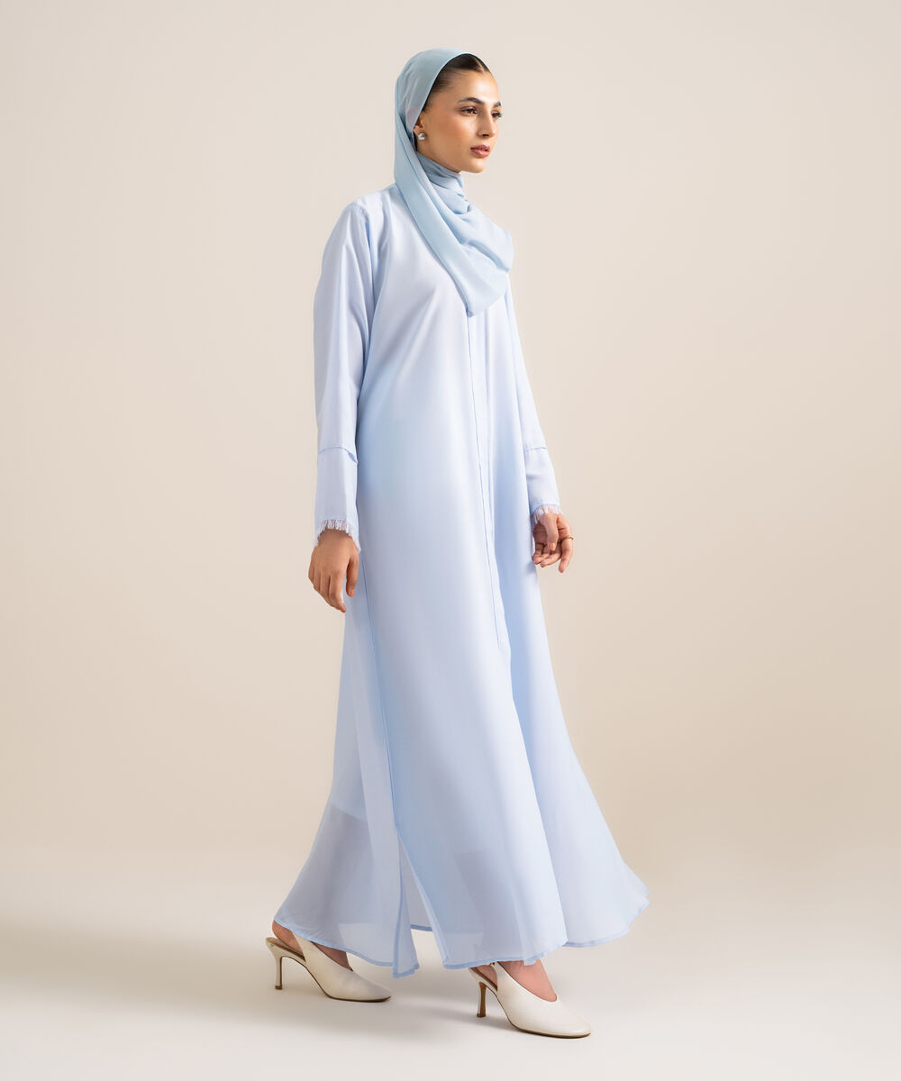 Women's Sky Blue Regular Abaya