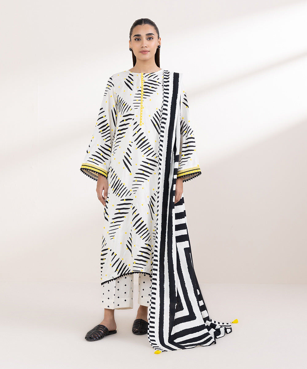 Women's Pret Linen Embroidered Multi A-Line Shirt