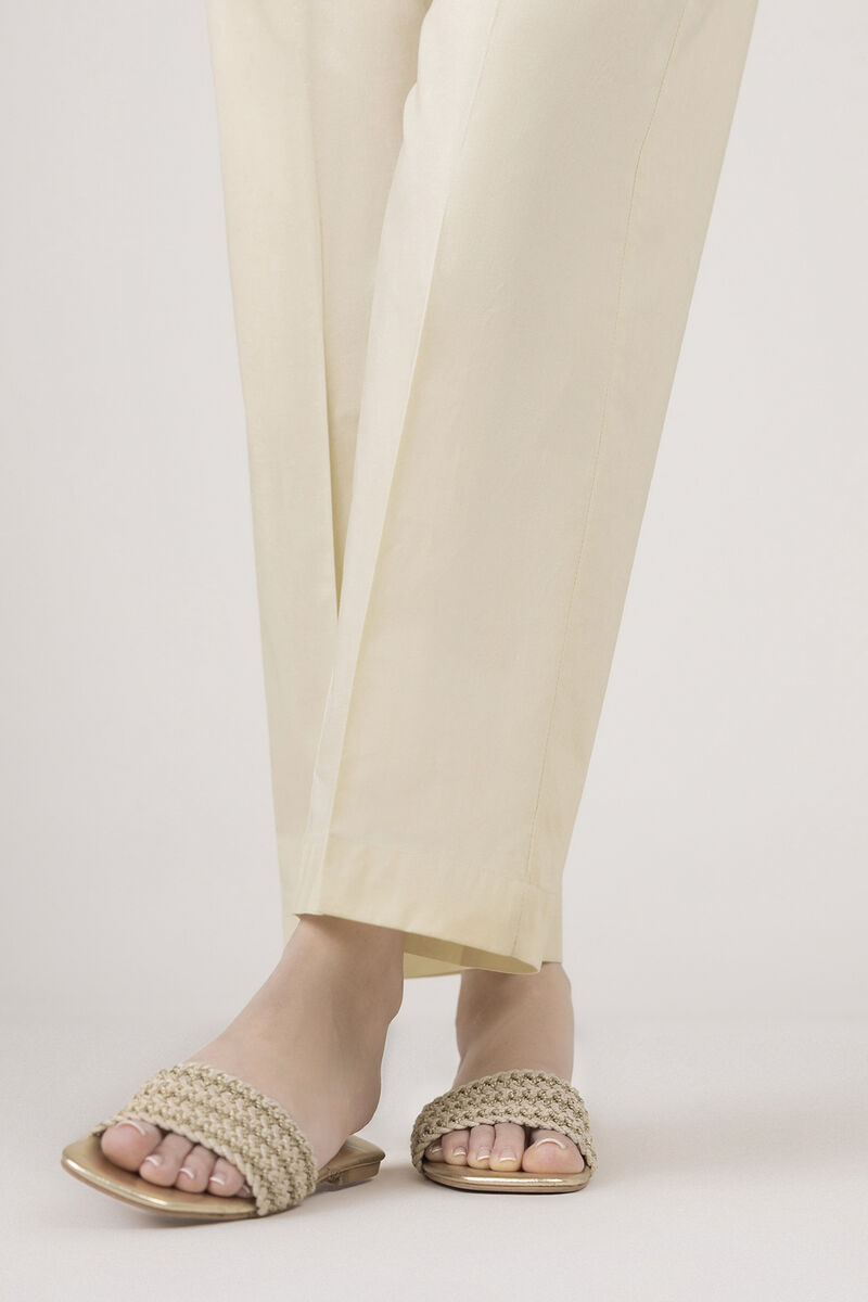 Solid Cambric Straight Pants