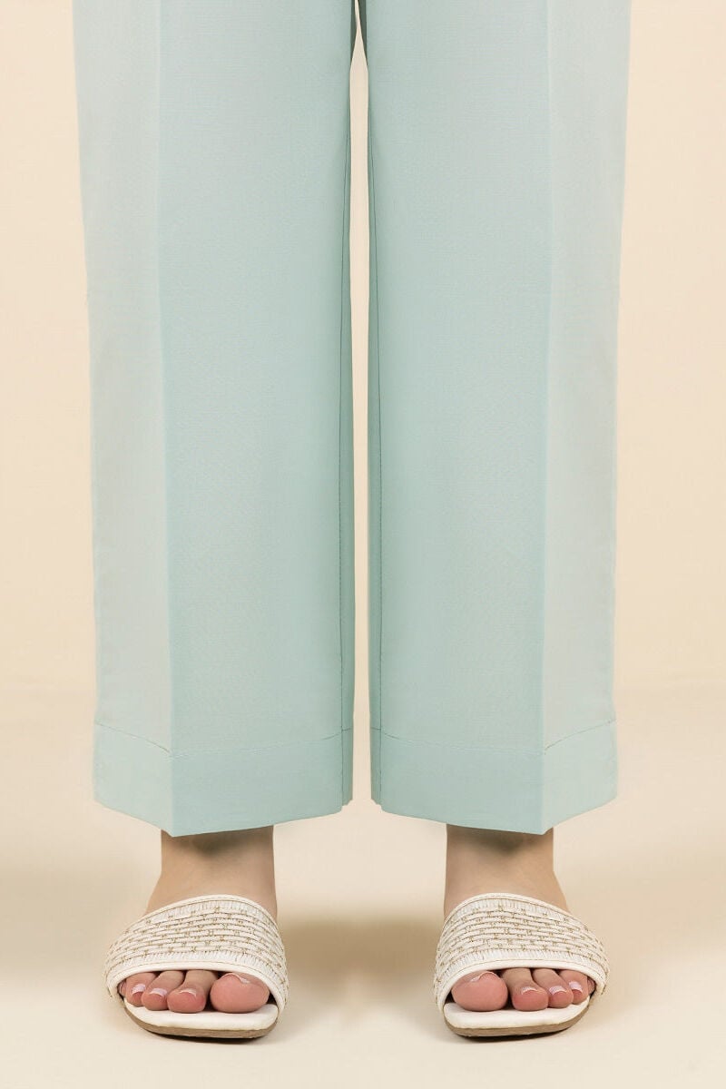 Solid Cambric Straight Pants