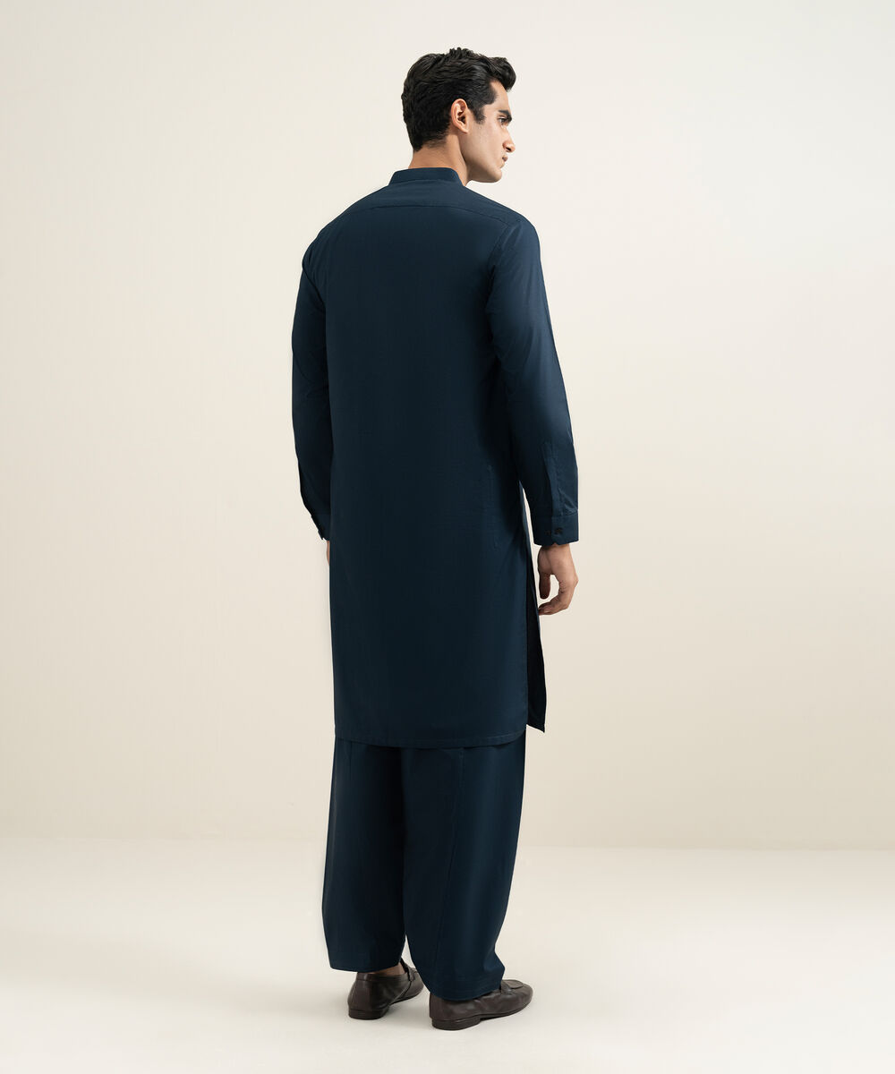 Men's navy 100% Cotton Kameez Shalwar
