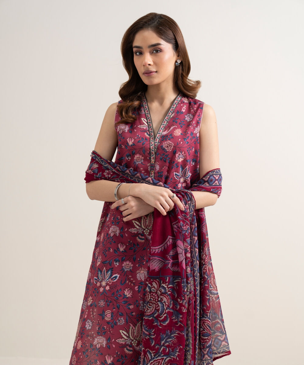 3 Piece - Printed Lawn Suit