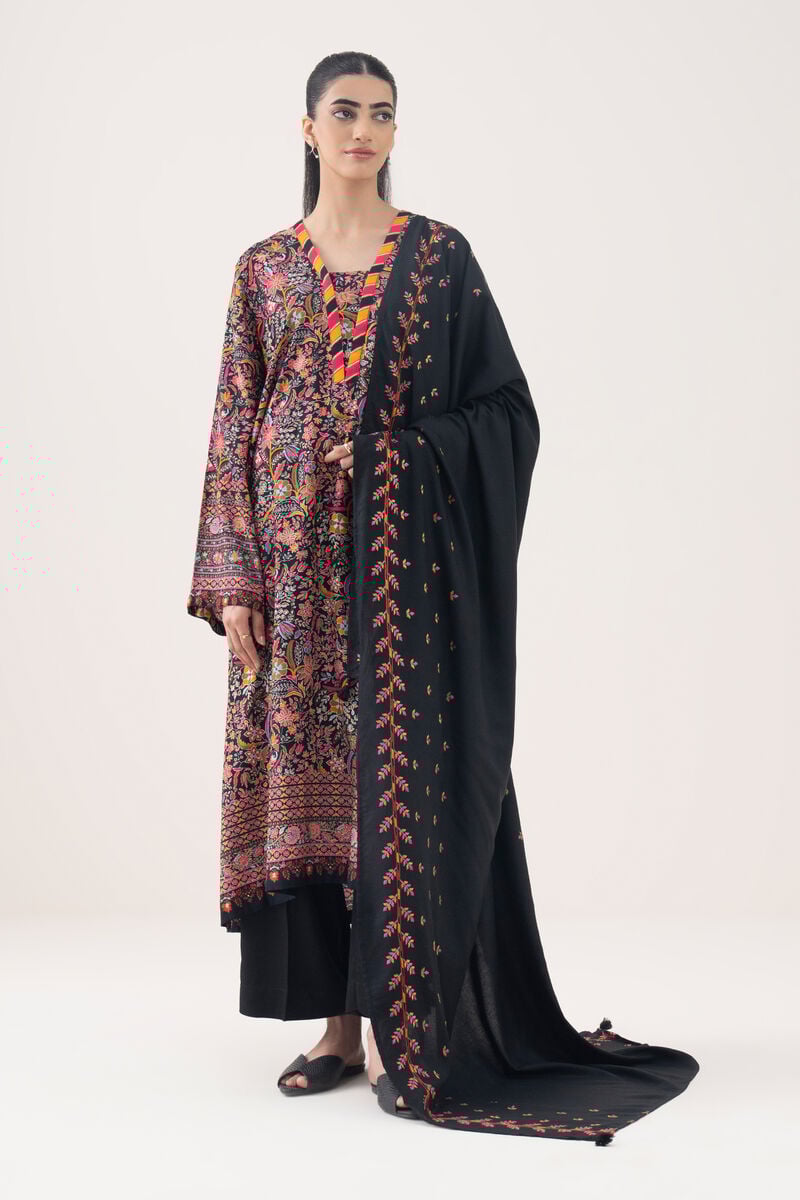 Embroidered Linen Dupatta