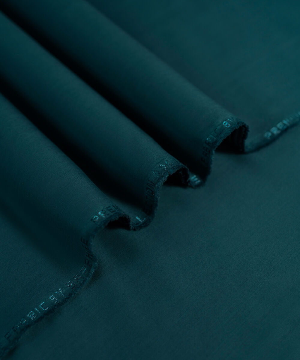 Men's Unstitched 2-Piece Premium Wash & Wear Teal Suit