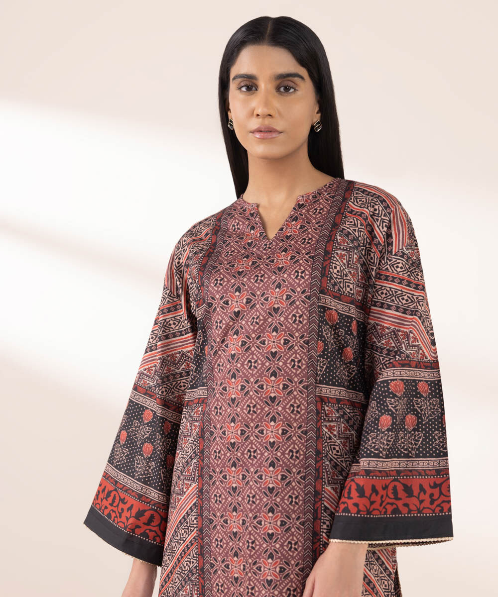Women's RTW Lawn Multi Printed Boxy Shirt