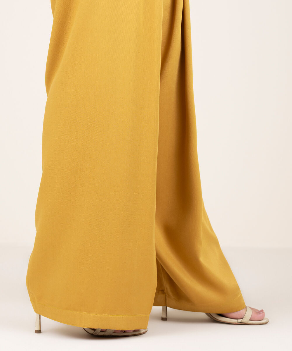 Women's RTW Bedford Solid Mustard Shalwar