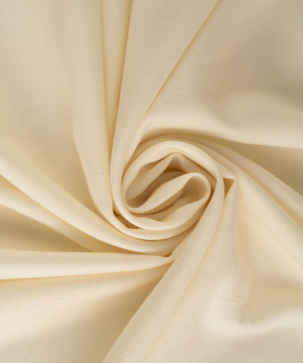 Men Wool Blended Off-White Shawl