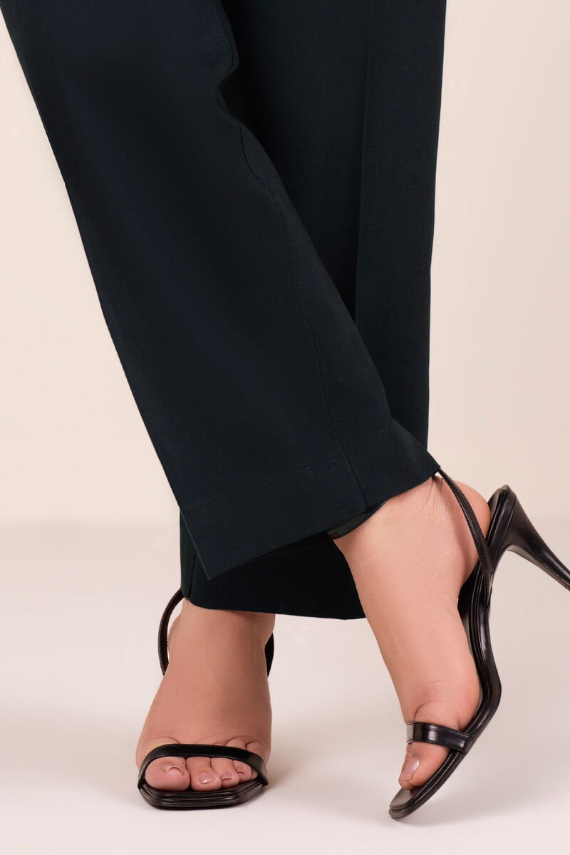 Cotton Viscose Straight Pants