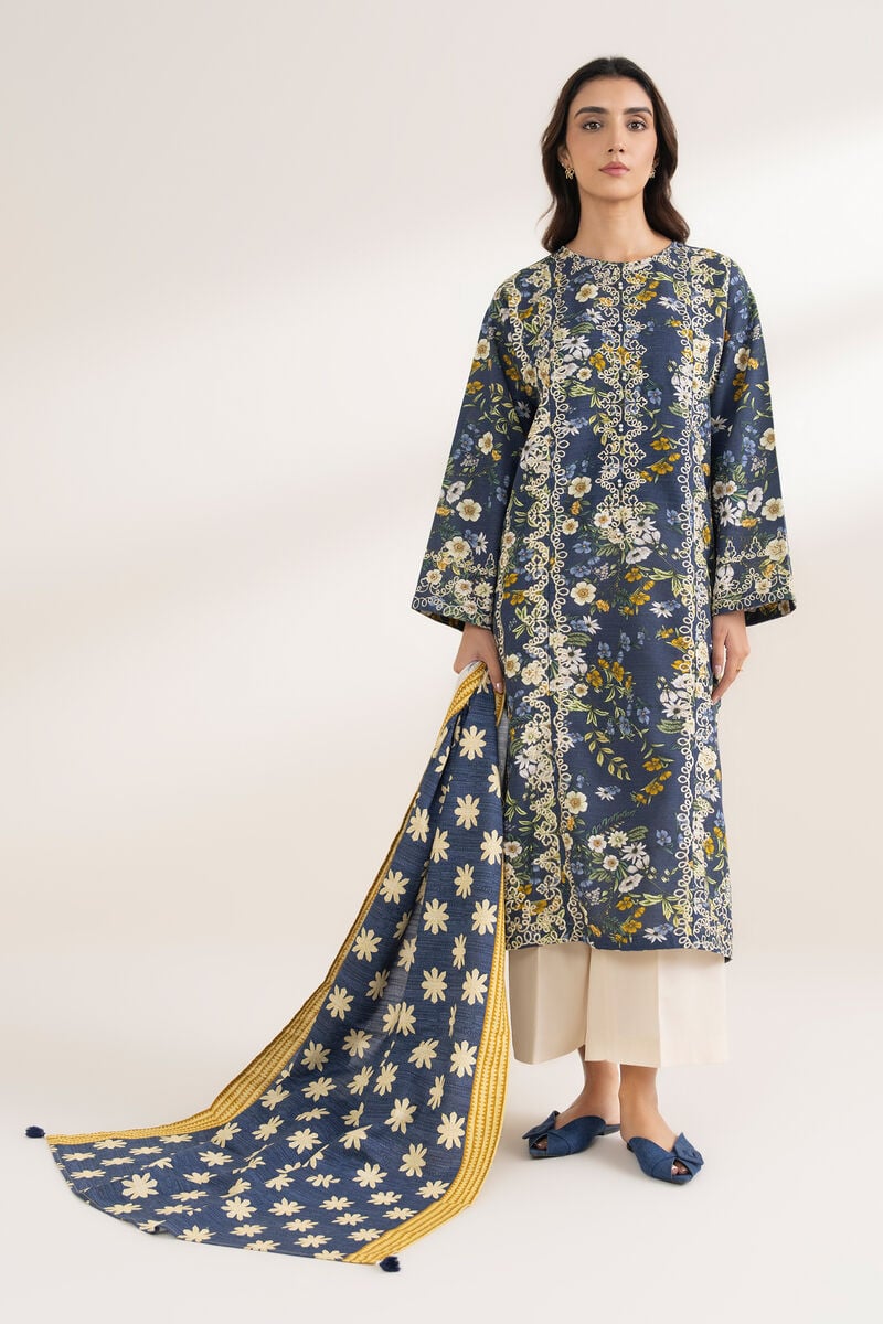 Printed Khaddar Dupatta