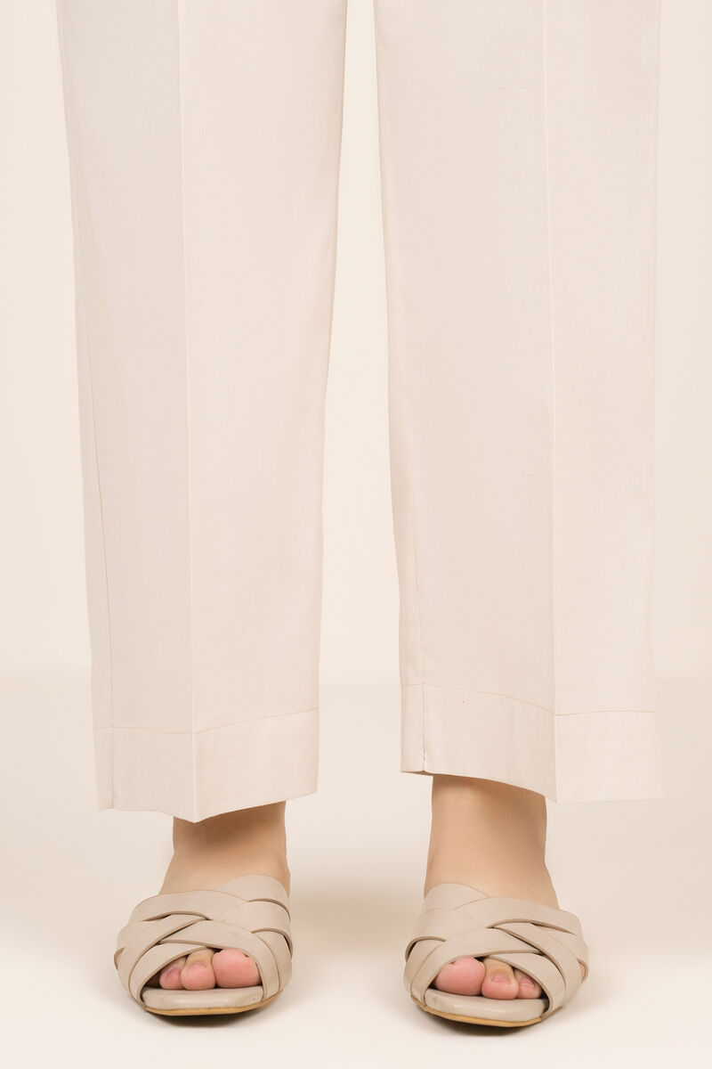 Cotton Viscose Straight Pants