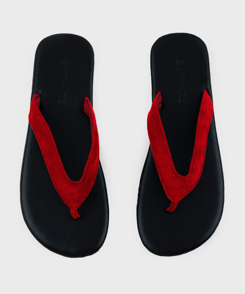 Women's Red Flat Sandal