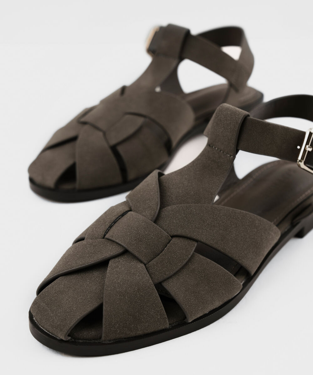 Women's Taupe Fisherman Sandals