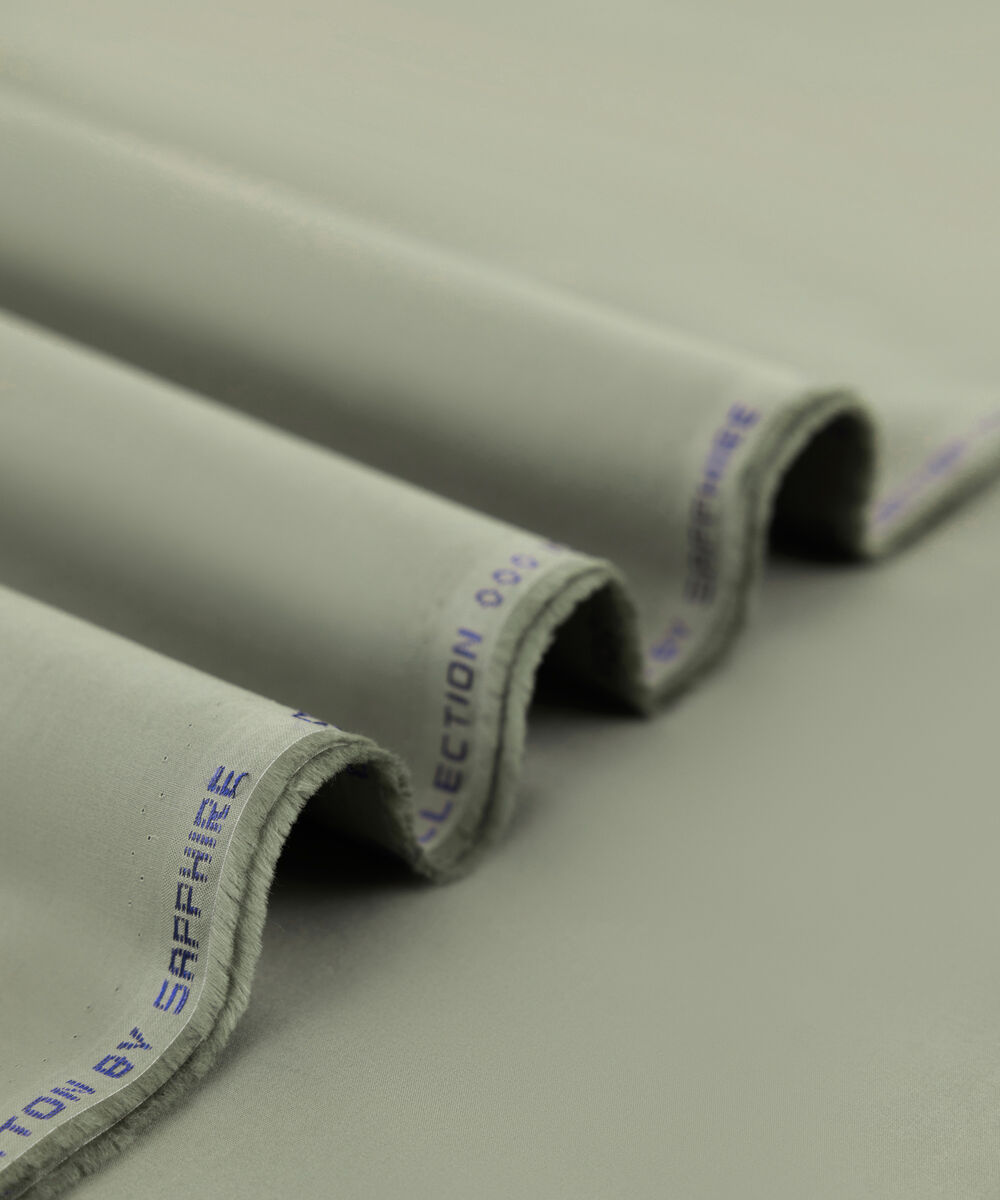 Men's Unstitched 2-Piece Premium Cotton Light Olive Suit