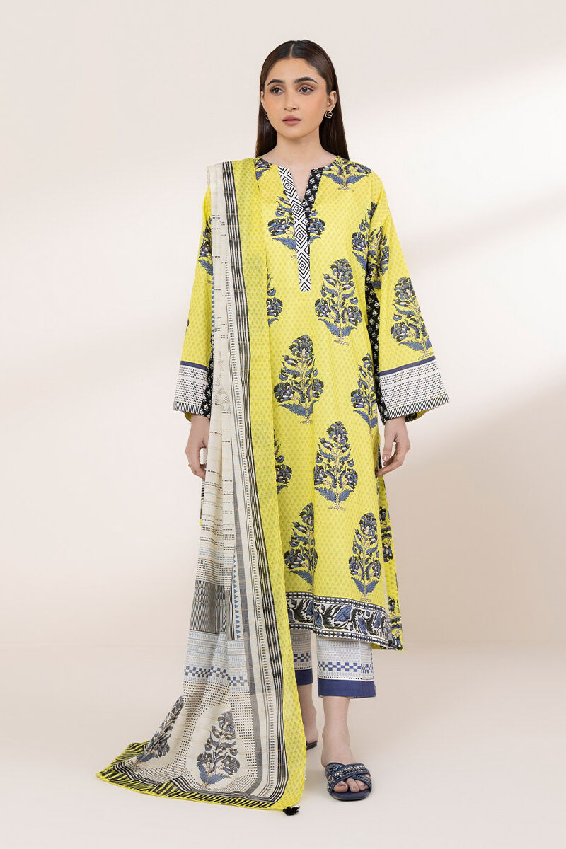 Printed Zari Voile Dupatta
