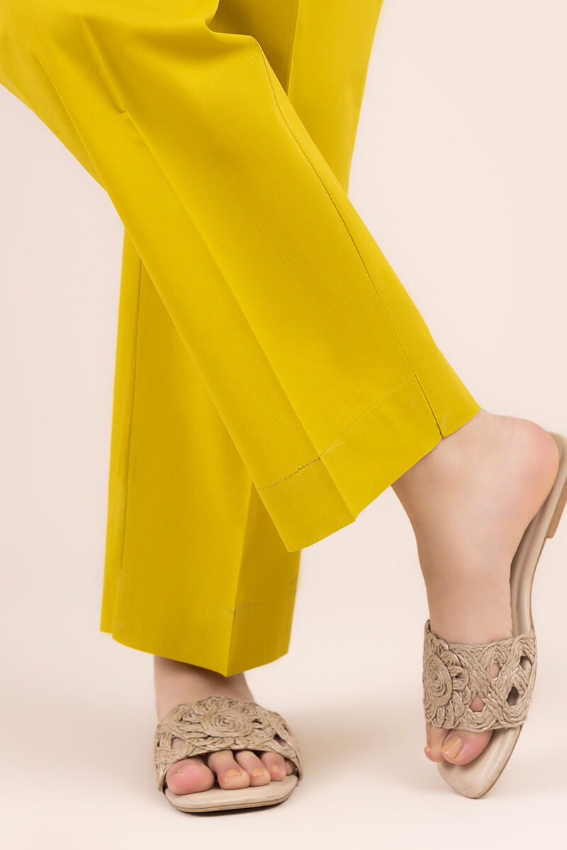 Solid Cambric Straight Pants