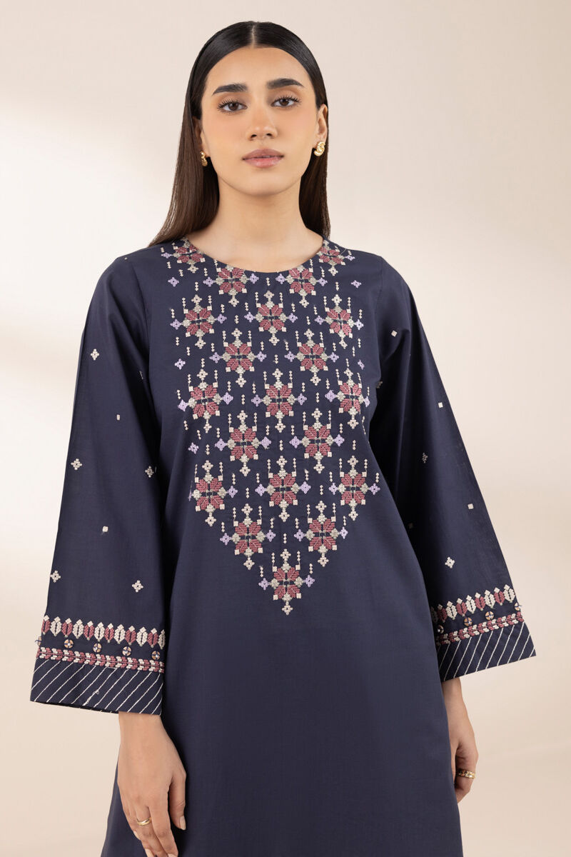 Embroidered Crosshatch Shirt