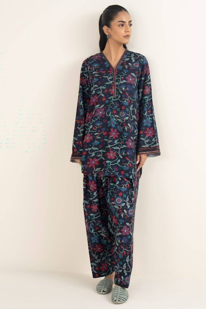 Embroidered Arabic Khaddar Shirt