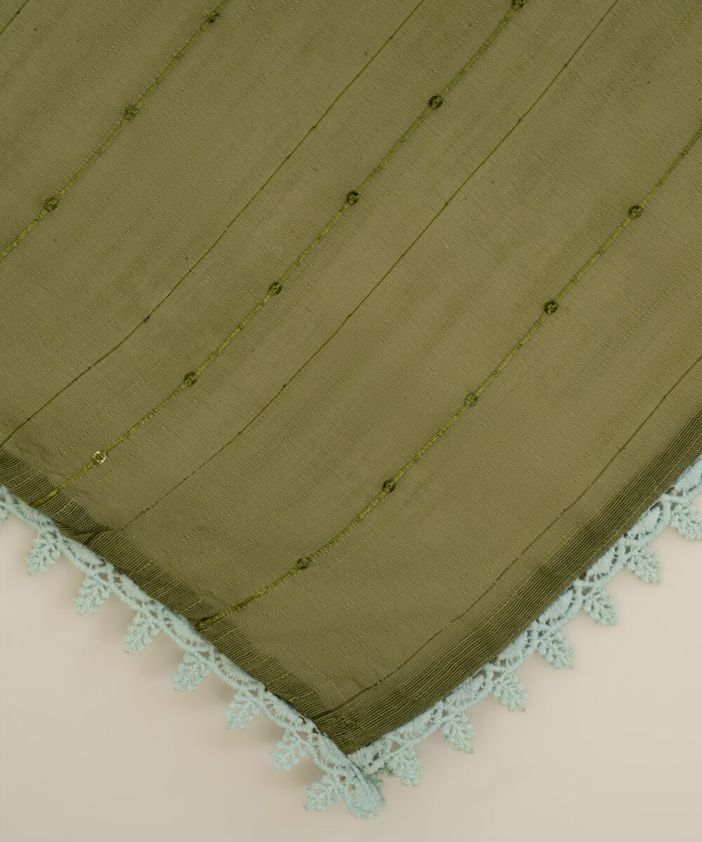 Manaar Solid Green Dupatta