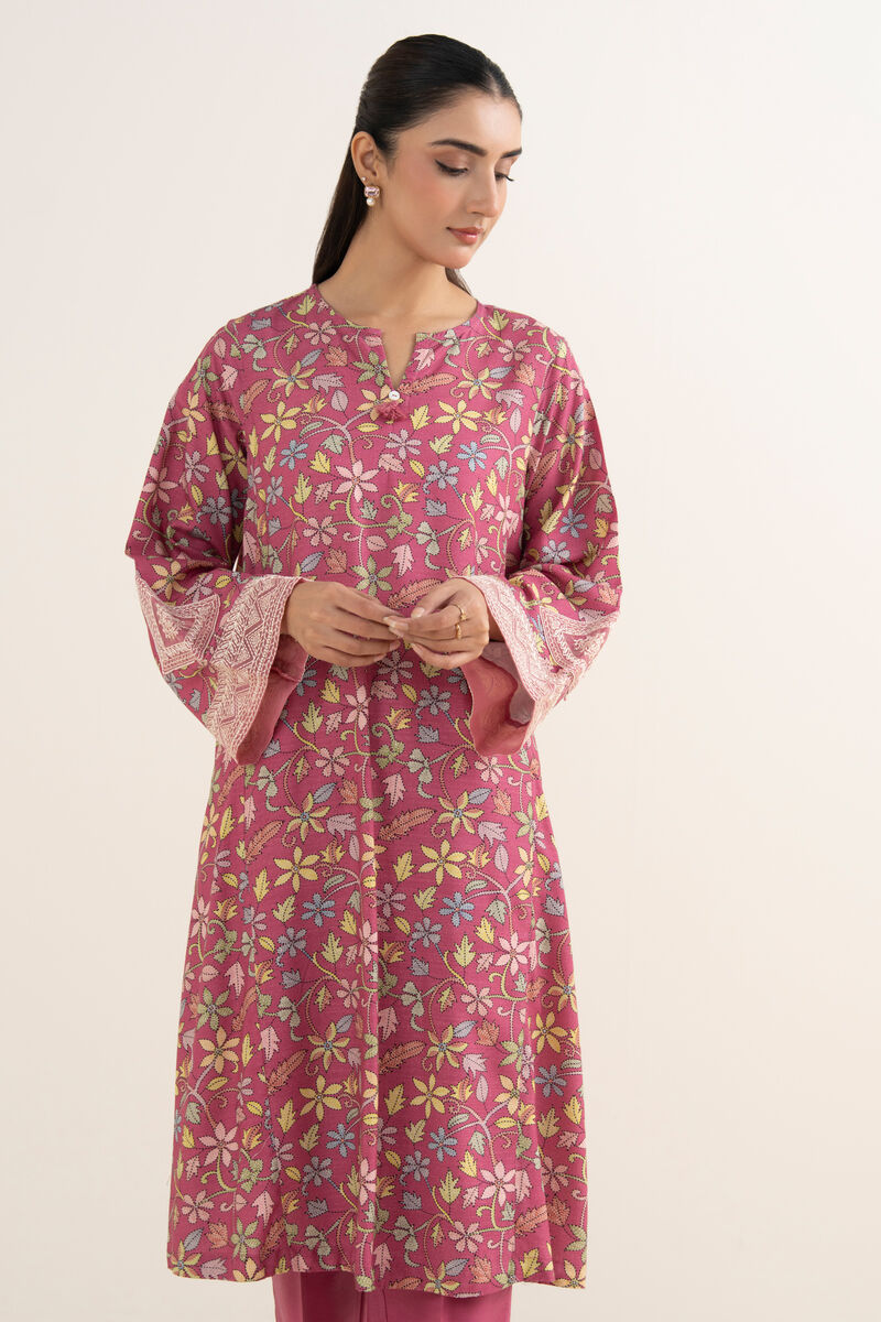 Embroidered Arabic Khaddar Shirt