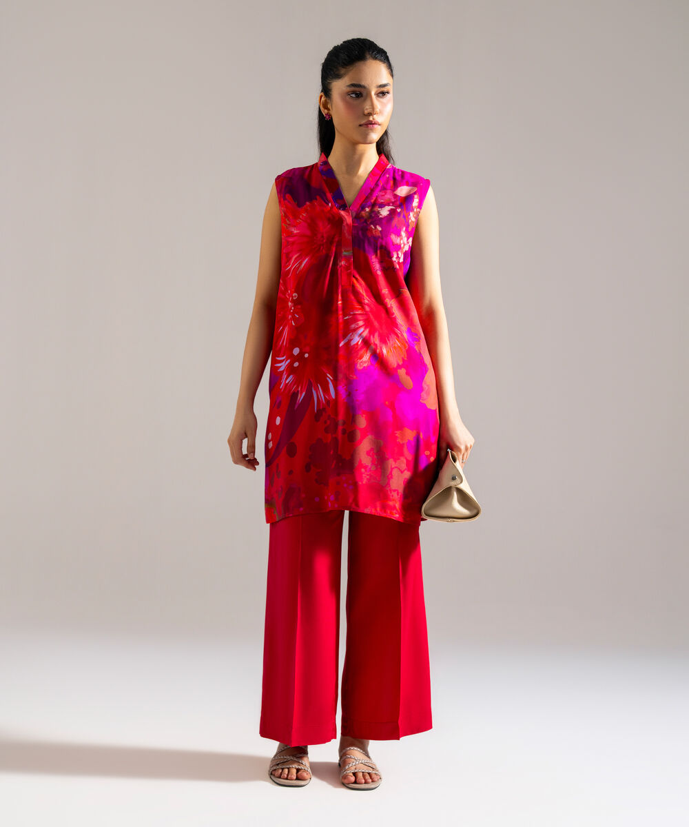 Women's RTW Arabic Lawn Printed Multi 2 Piece Suit