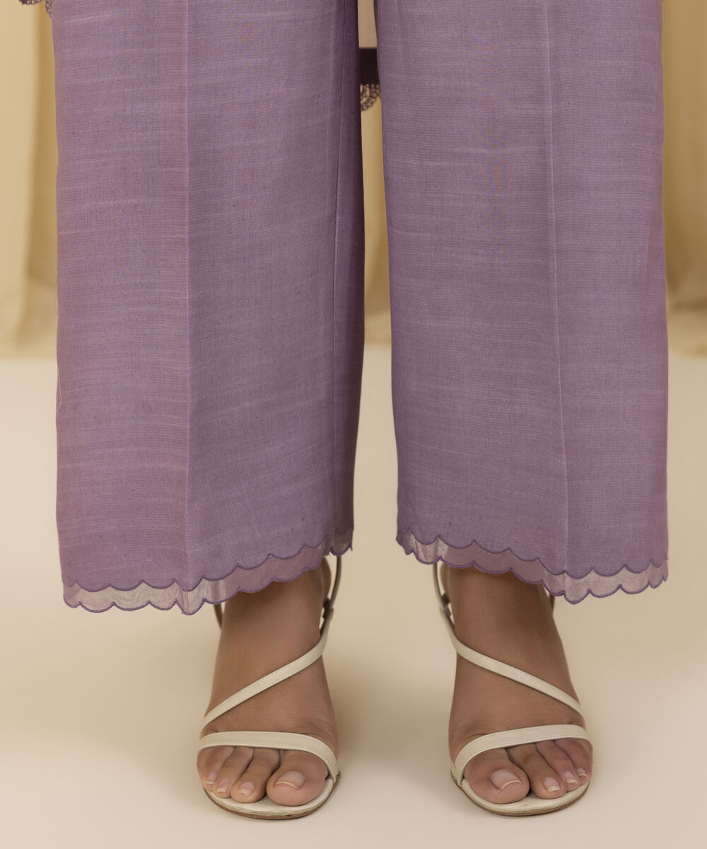 Unstitched Women's Pink Crinkle Chiffon 3 Piece Suit