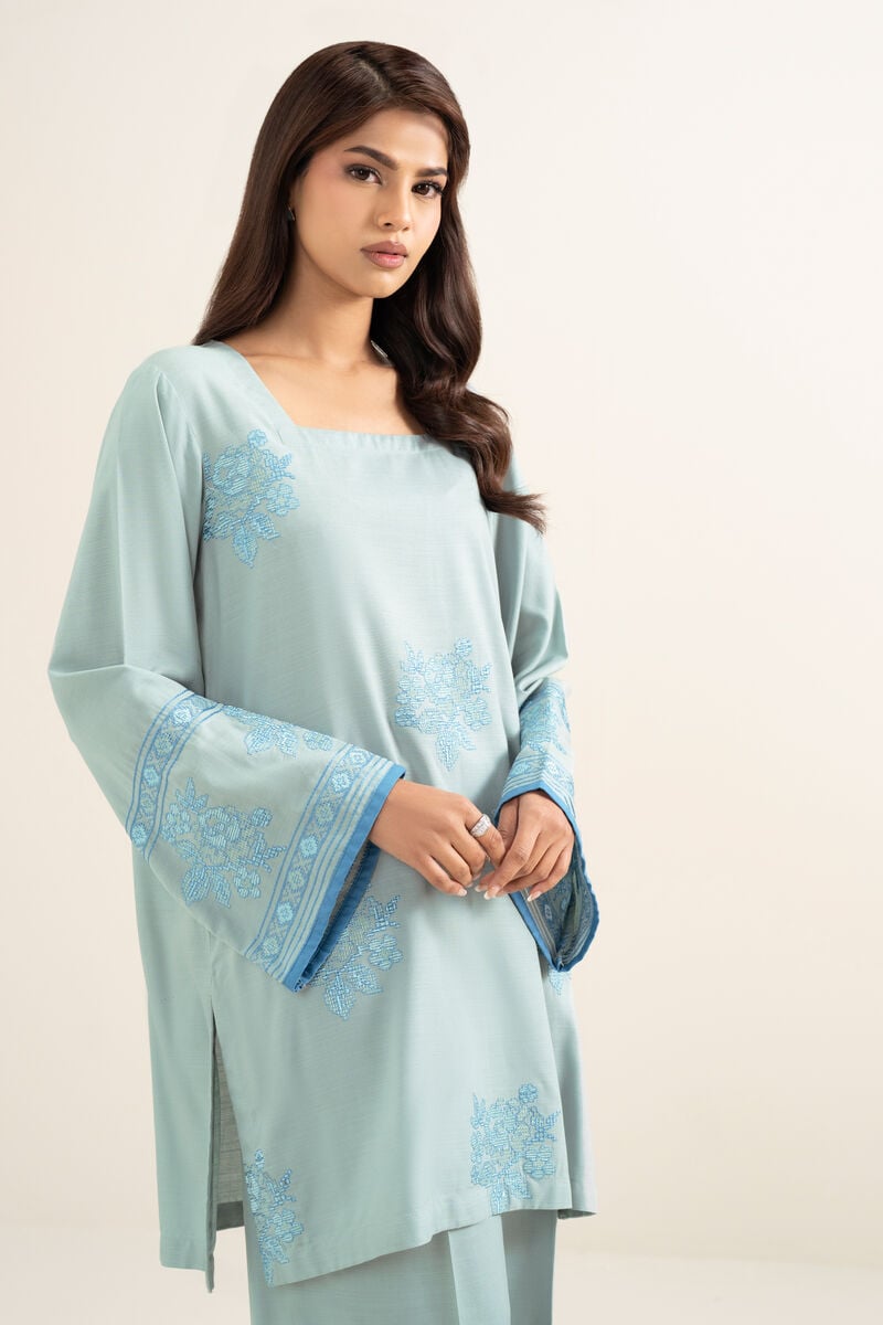 Embroidered Cotton Viscose Shirt